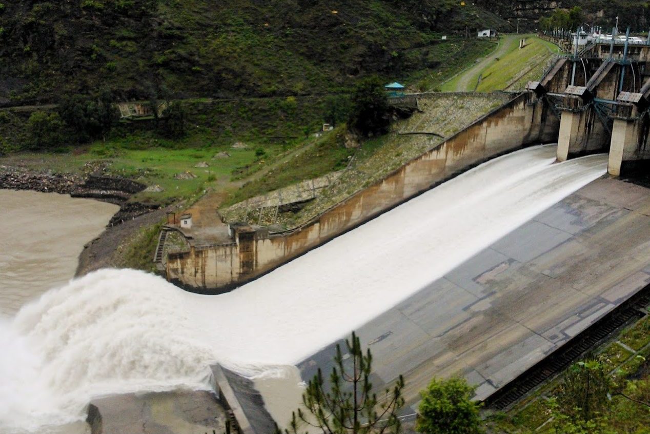Dam near Mandi, Himachal Pradesh on river Beas
